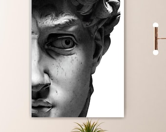 David Opened Eye Canvas Print: Classical Art Reproduction, Ready to Hang or Rolled