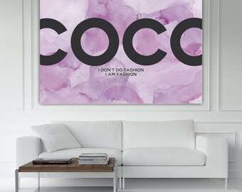 Gossip Girl Art Print: Coco Pink, Ready to Hang or Rolled Canvas
