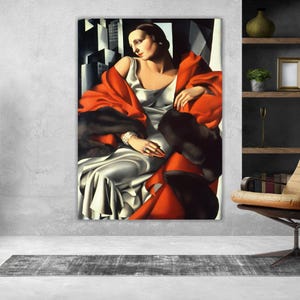 Quadro o Poster Tamara, stampa moderna su tela Madame Boucard, decorazione casa ufficio, arredamento parete