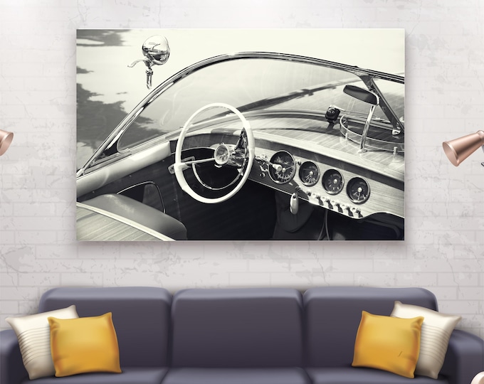 Riva Vintage Canvas Print: Ready to Hang or Poster - Handmade in Italy