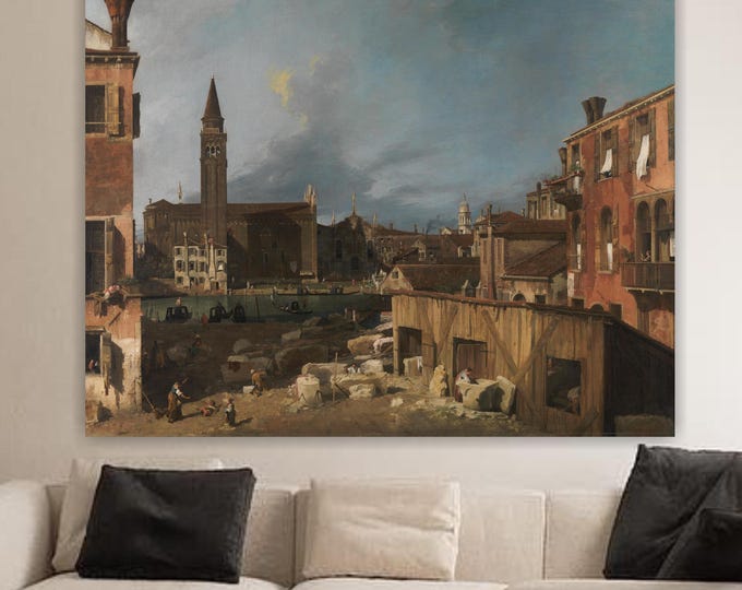 Canaletto Venice on View Canvas Print: Art Reproduction, Ready to Hang or Rolled Canvas