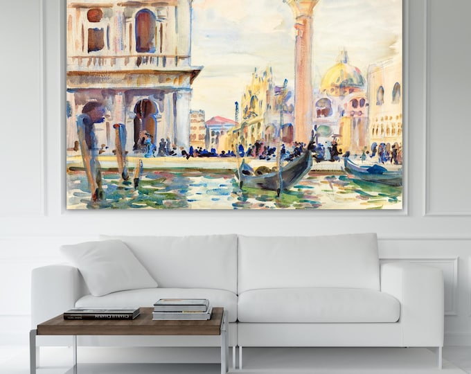 Sargent Venice Canvas Print: Art Reproduction, Ready to Hang or Rolled Canvas