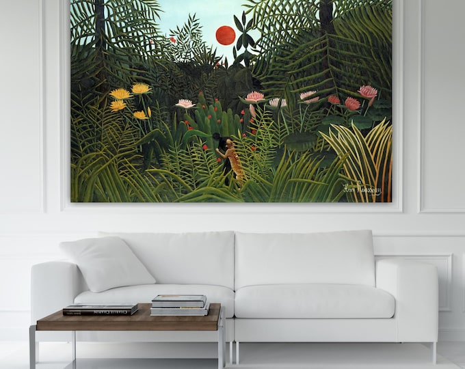 Henri Rousseau Virgin Forest Canvas Print: Art Reproduction, Ready to Hang or Rolled Canvas