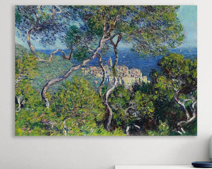 Monet Bordighera Canvas Print: Art Reproduction, Ready to Hang or Rolled Canvas