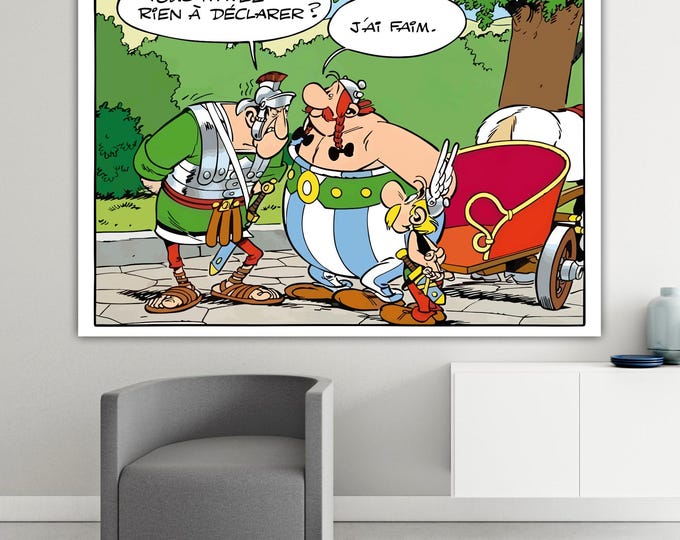 Asterix & Obelix Comic Canvas Print: Anime cartoons, Ready to Hang