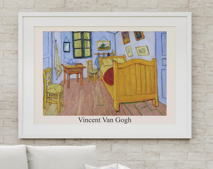 Digital download Vincent Van Gogh, The Room, Reproduction, Art print for wall decoration. Printable picture.