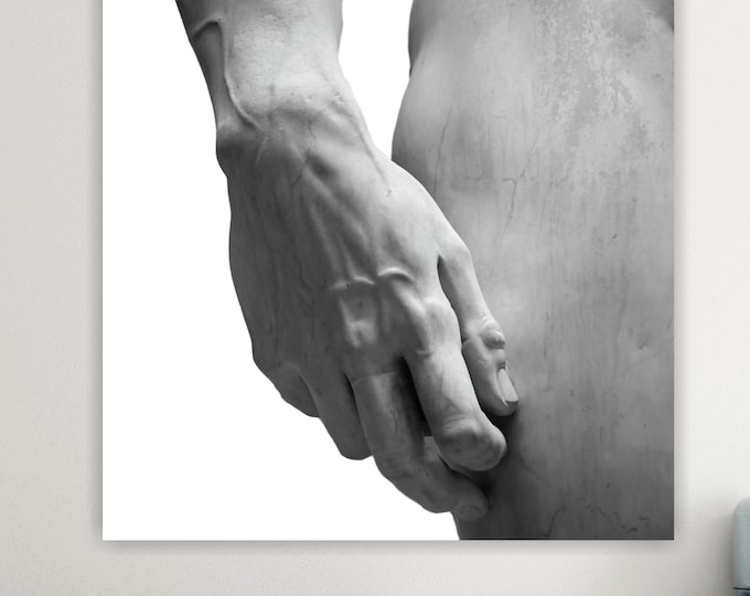 Michelangelo Reproduction David Detail Canvas Print: Famous Art Reproduction