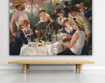 Renoir Boarding Party Canvas Print: Art Reproduction, Ready to Hang or Rolled Canvas