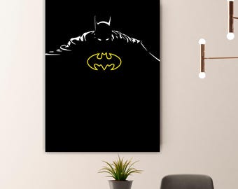 Print on canvas Batman 100X150CM, Artistic Reproduction, superhero. Picture ready to hang, interior decoration. SPECIAL SALE