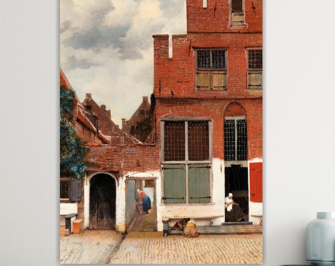 Vermeer Little street Canvas Print: Art Reproduction, Ready to Hang or Rolled Canvas