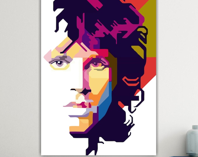 Morrison Portrait, Canvas Art Print: Reproduction on Canvas Ready to Hang