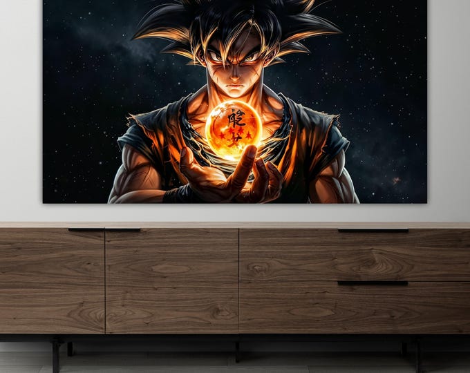 Goku Dragon Ball Z Poster - Cinematic Anime Wall Art (Digital Download)