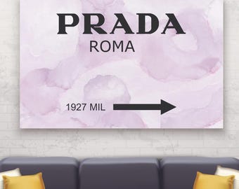 Gossip Girl Art Print: Marfa Roma Pink, Ready to Hang or Rolled Canvas