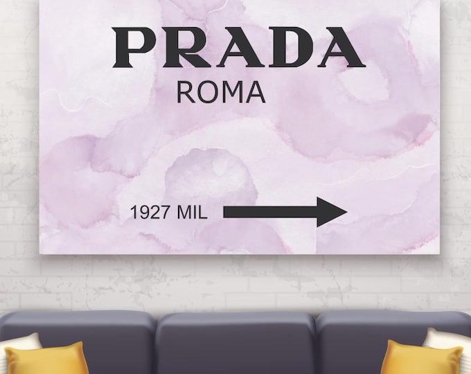 Gossip Girl Art Print: Marfa Roma Pink, Ready to Hang or Rolled Canvas