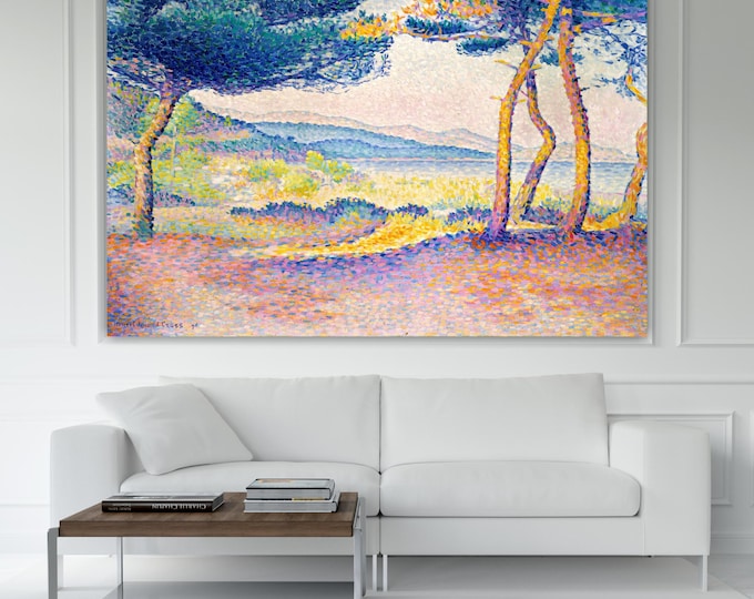 Henri Edmond Cross Pines Canvas Print: Art Reproduction, Ready to Hang or Rolled Canvas