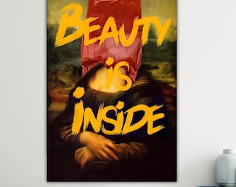 Beauty Inside Monnalisa Canvas Print: Marfa Art Reproduction on Canvas