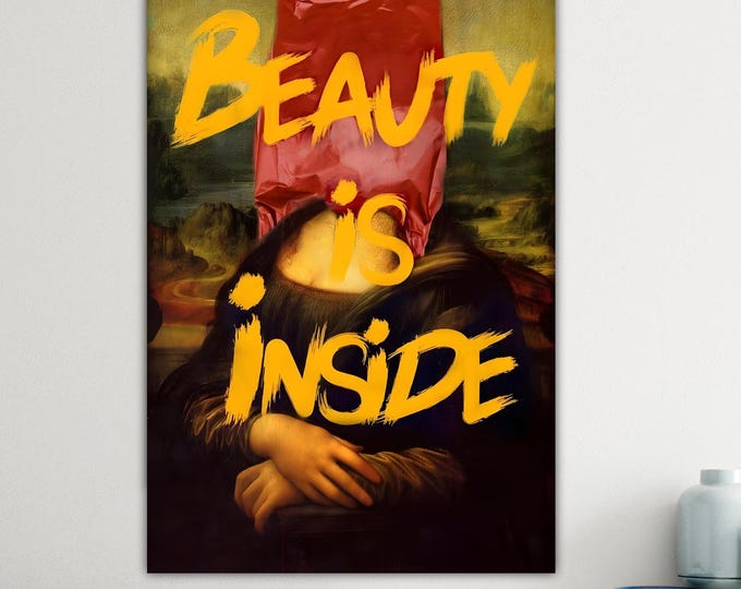 Beauty Inside Monnalisa Canvas Print: Marfa Art Reproduction on Canvas