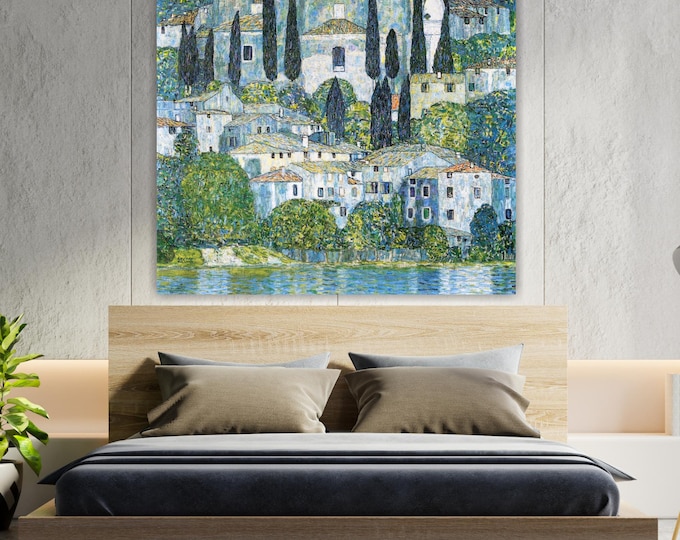 Klimt Cassone Art Nouveau Canvas Print: Art Reproduction