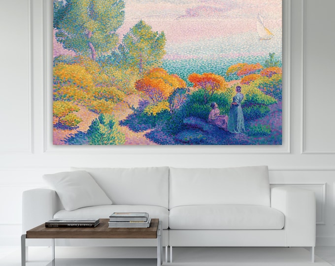 Henri Edmond Cross Women Canvas Print: Art Reproduction, Ready to Hang or Rolled Canvas