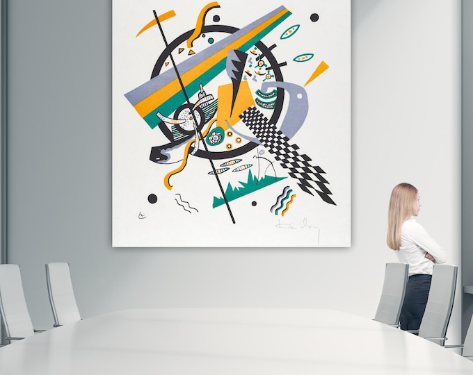 Kandinsky Kleine Welten IV Canvas Print: Abstract Art Reproduction, Ready to Hang or Rolled