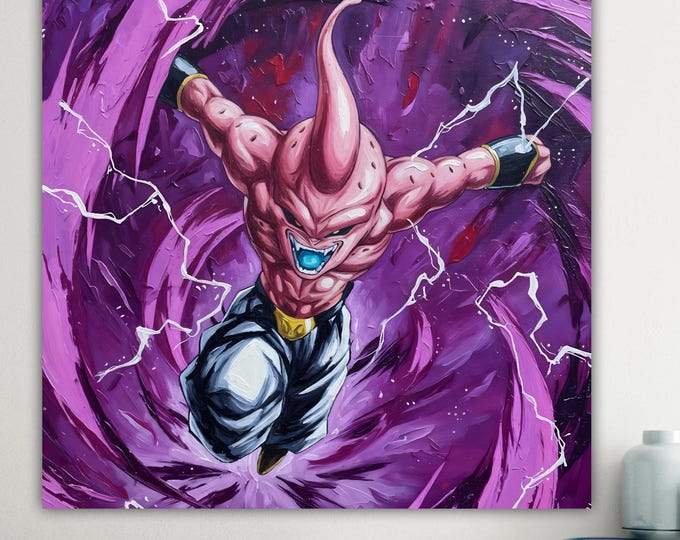 Majinbu Dragon Ball Canvas Print: Artistic Reproduction - Ready to Hang or Rolled Canvas
