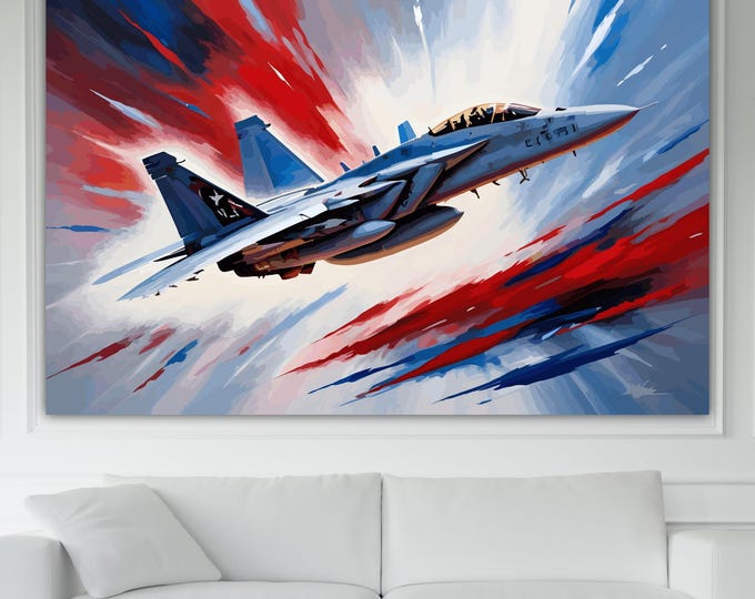 Tomcat Vintage Canvas Print: Air Lovers Plane Reproduction Ready to Hang