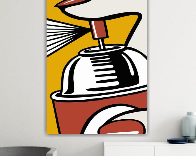 Roy Lichtenstein "Spray" Canvas Print: Pop Art Reproduction, Ready to Hang or Rolled Canvas