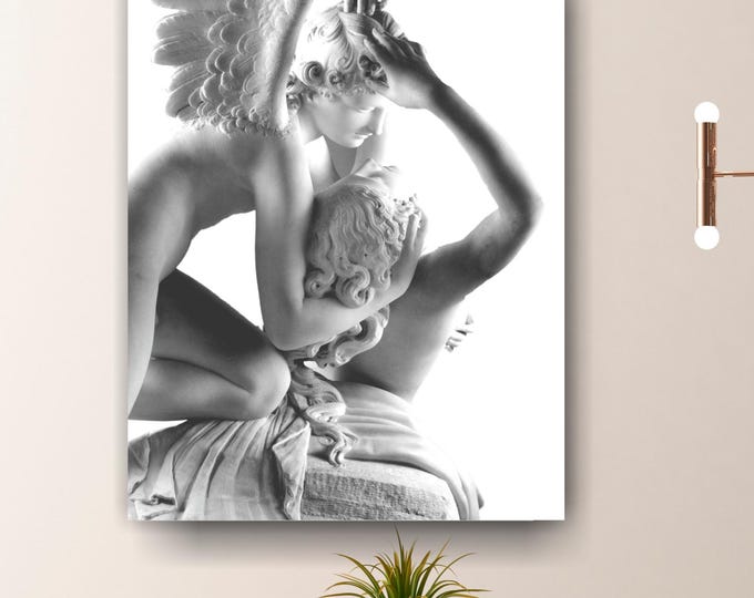 Canova Cupid and Psyche Canvas Print: Classical Art Reproduction, Ready to Hang or Rolled