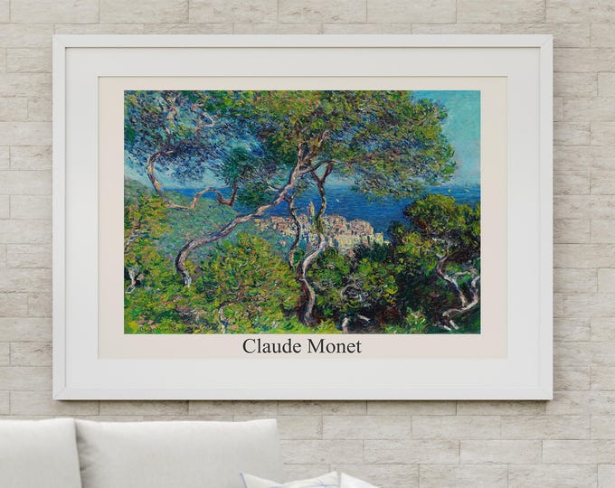 Digital download Claude Monet, Bordighera, Reproduction, Art print for wall decoration. Printable picture.