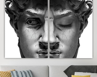 David Michelangelo Set of two: Ready to Hang or Rolled Canvas