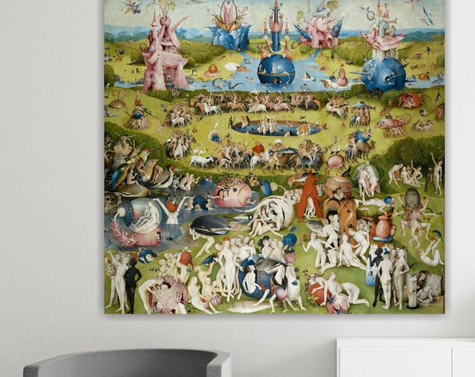 Hieronymus Bosch The Garden of Earthly Delights Reproduction Canvas Print: Contemporary Art Ready to Hang
