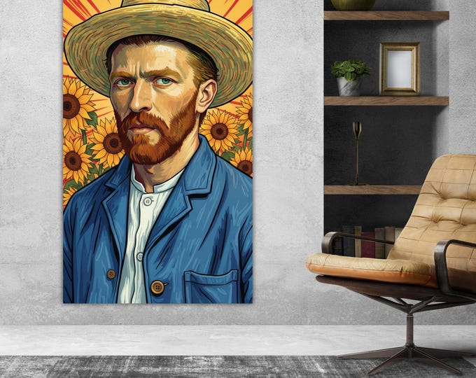 Van Gogh Pop Art Artistic Reproduction Canvas Print Ready to hang