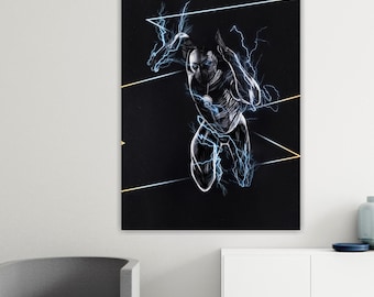 Zoom Superhero Canvas Print: Artistic Reproduction, Ready to Hang or Rolled Canvas