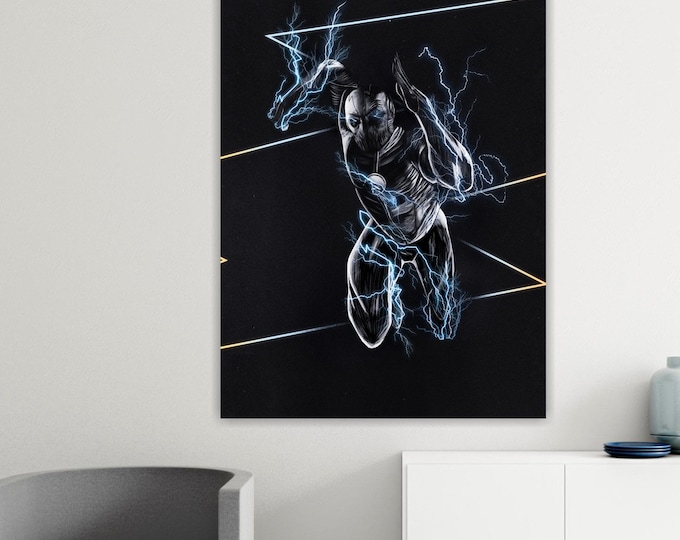 Zoom Superhero Canvas Print: Artistic Reproduction, Ready to Hang or Rolled Canvas