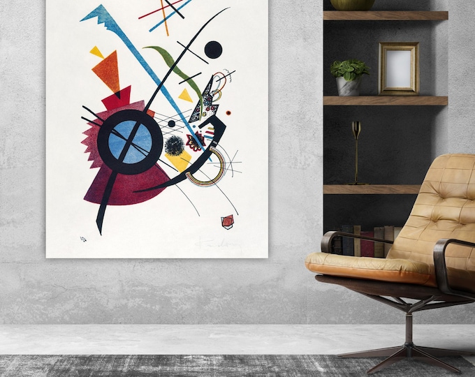 Kandinsky Violet Canvas Print: Abstract Art Reproduction, Ready to Hang or Rolled