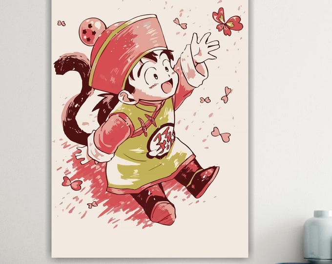 Dragon Ball Canvas Print: Son Goku Anime Art, Ready to Hang