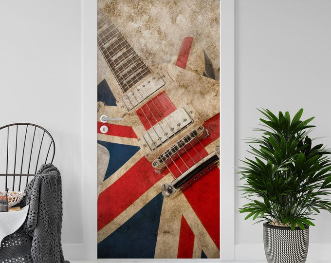 Sticker Decal for Door, Window, Fridge, Guitarre, Peel and Stick PVC Self-adhesive Wrap