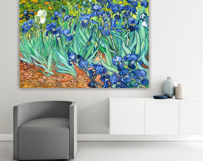 Van Gogh Iris Canvas Print: Handmade Italian Art Reproduction