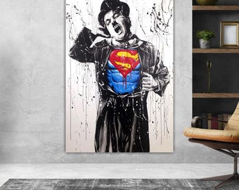 Chaplin Portrait, Canvas Art Print: Reproduction on Canvas Ready to Hang