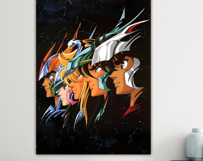 Knights of the Zodiac Seinto Seiya Comic Art Print: Cartoons on Canvas, Ready to Hang