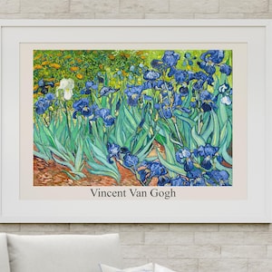 Digital download Vincent Van Gogh, Iris, Reproduction, Art print for wall decoration. Printable picture.