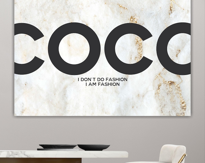 Gossip Girl Art Manifesto Print: Golden Coco Reproduction on Canvas