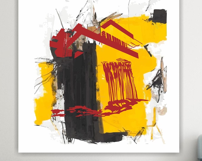 Fallingwater Wright Canvas Print:  Pop Art Reproduction Ready to hang