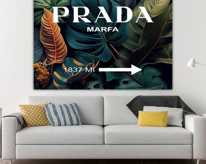 Gossip Girl Art Print: Marfa Jungle Reproduction on Cotton Canvas