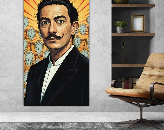 Salvador Dalì Pop Art Artistic Reproduction Canvas Print Ready to hang