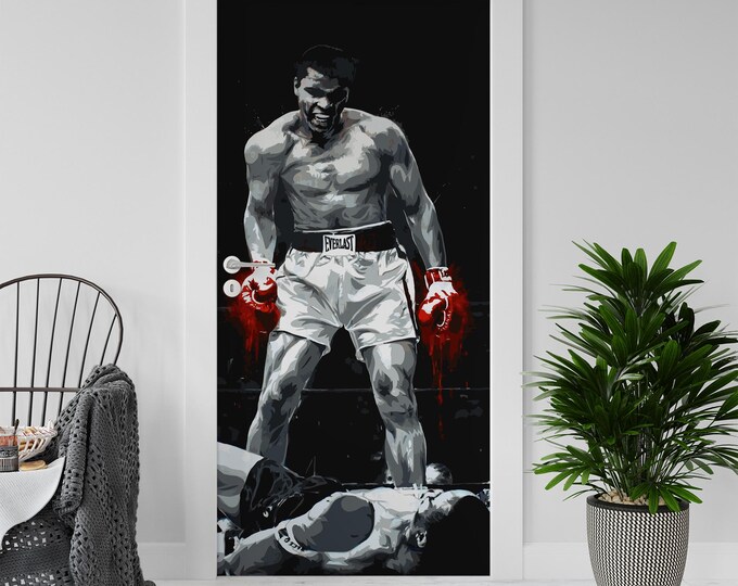 Sticker Decal for Door, Fridge, Alì Reproduction, Peel and Stick PVC