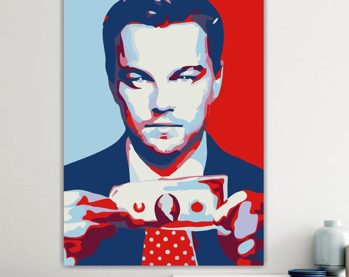 Wolf Actor Portrait, Canvas Art Print: Reproduction on Canvas Ready to Hang