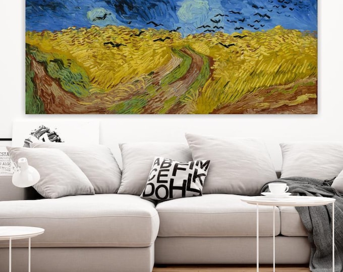 Van Gogh Wheatfield Canvas Print: Handmade Italian Art Reproduction