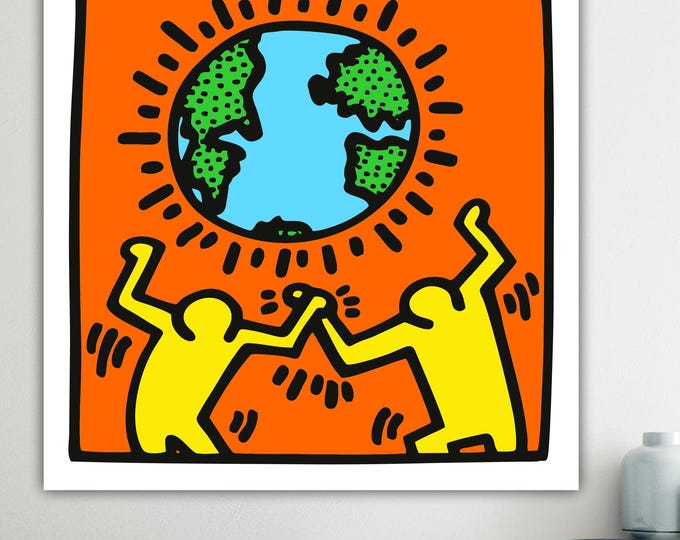 Keith Haring Hearth Canvas Print: Pop Art Reproduction, Ready to Hang