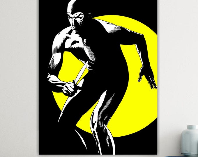 Diabolik Comic Canvas Print: Italian Pop Art Reproduction, Ready to Hang or Rolled Canvas